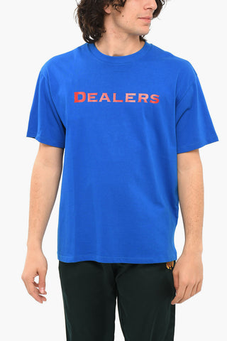 T-shirt Girocollo con Lettering e Patch Multicolor 