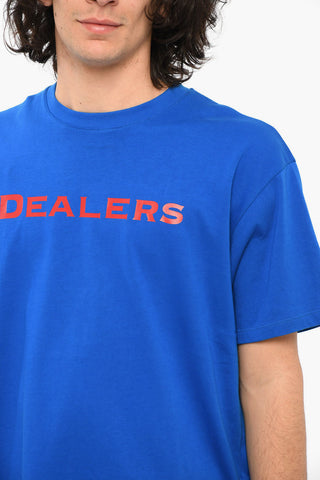 T-shirt Girocollo con Lettering e Patch Multicolor 