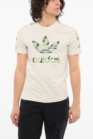 Crewneck T-shirt with Logo Print