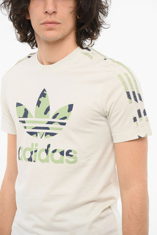 Crewneck T-shirt with Logo Print