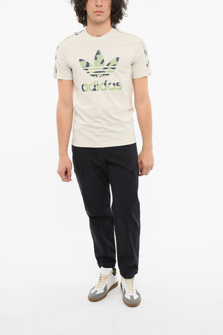 Crewneck T-shirt with Logo Print