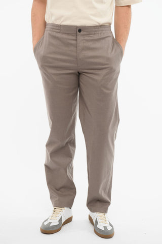 Straight-leg Trousers with Elasticated Waistband