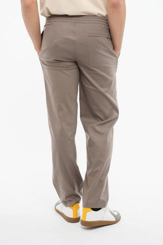 Straight-leg Trousers with Elasticated Waistband