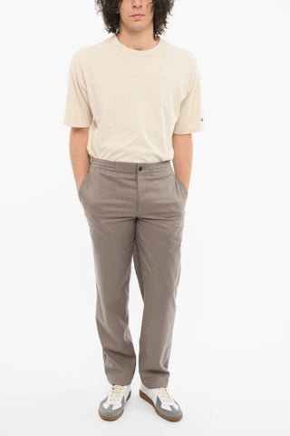 Straight-leg Trousers with Elasticated Waistband