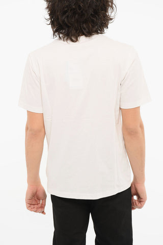 Crewneck T-shirt with Embroidered Logo