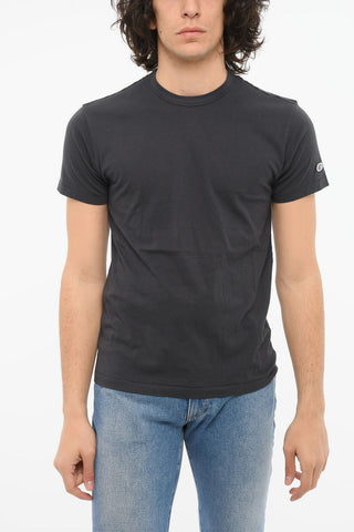 T-shirt girocollo con Ricamo Logo