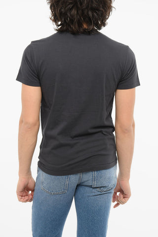 T-shirt girocollo con Ricamo Logo