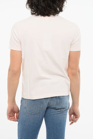 T-shirt girocollo con Ricamo Logo