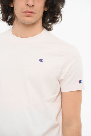 T-shirt girocollo con Ricamo Logo