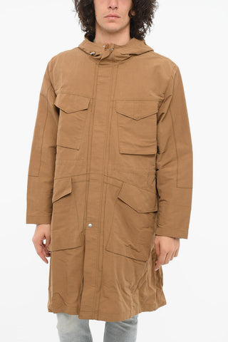 Parka Multitasca con Half Zip e Cappuccio Regolabile