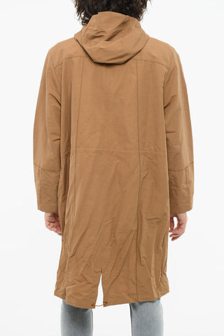 Parka Multitasca con Half Zip e Cappuccio Regolabile
