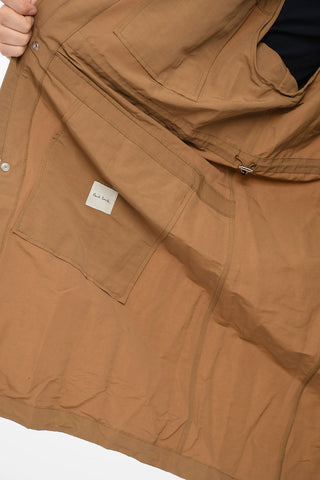 Parka Multitasca con Half Zip e Cappuccio Regolabile