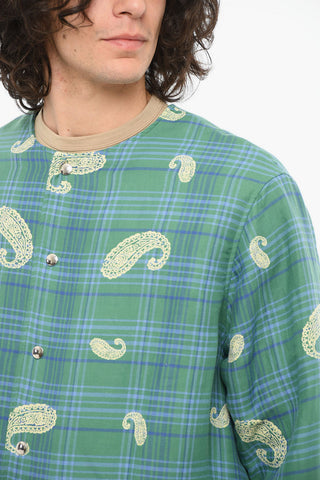 Cappotto Leggero Trapuntato con Stampa Paisley