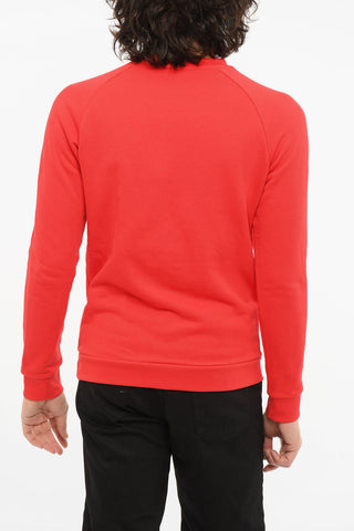 Crewneck Sweatshirt with Maxi Logo Print