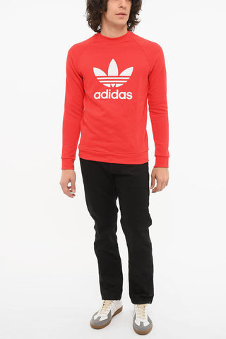 Crewneck Sweatshirt with Maxi Logo Print