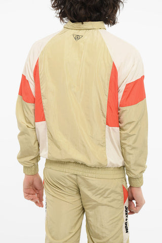 Logo Embroidered Nylon Windbreaker