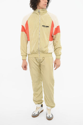 Logo Embroidered Nylon Windbreaker