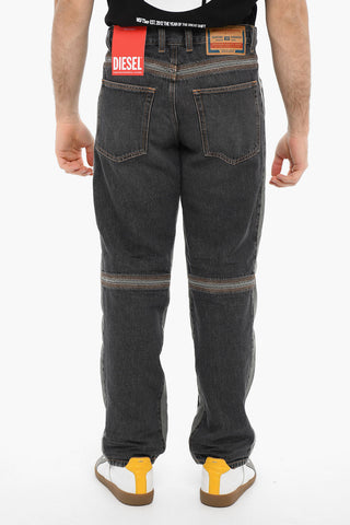 Regular Fit Mid Waist Straight Leg D-MAND-FS Jeans 21 cm