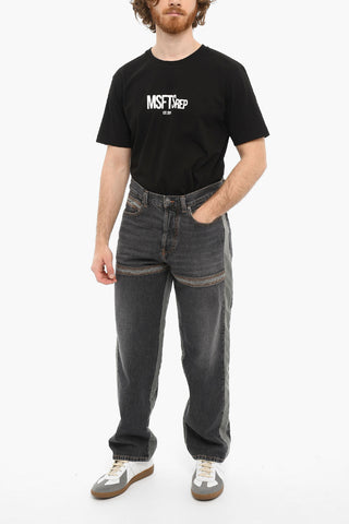 Regular Fit Mid Waist Straight Leg D-MAND-FS Jeans 21 cm