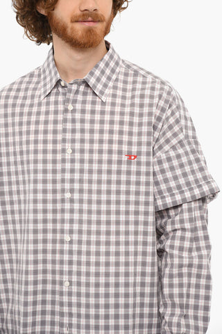 Checkered S-DOUBLER Shirt With Double Sleeves