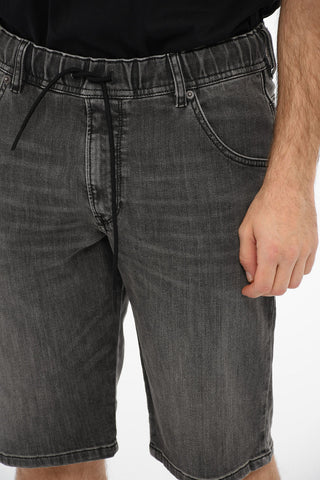 Denim D-KROOSHORT-T Shorts With Drawstrings