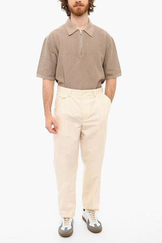 Pantaloni a 2 Pince GINI a Vita Alta