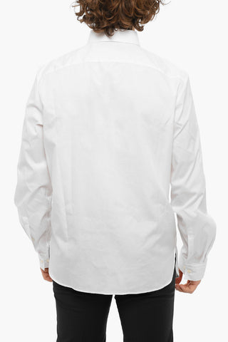 Printed Collar Long Sleeved Shirt