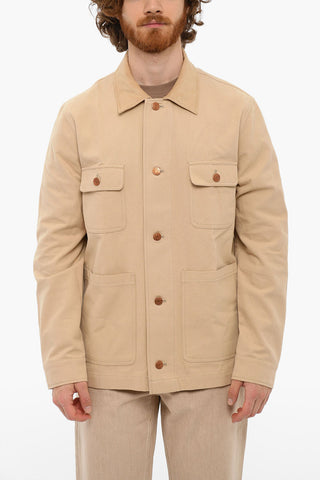 Cappotto HUMUS Sfoderato Con Collo In Velluto