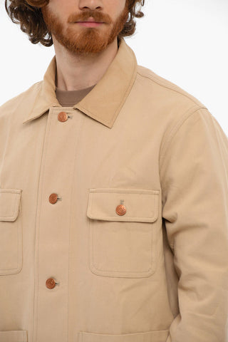 Cappotto HUMUS Sfoderato Con Collo In Velluto