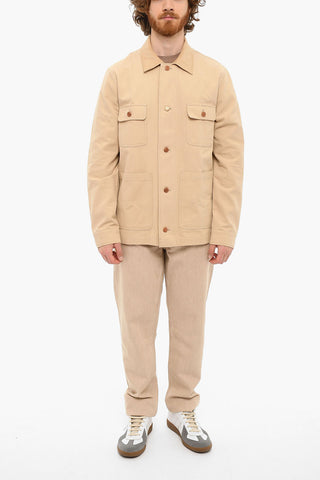 Cappotto HUMUS Sfoderato Con Collo In Velluto