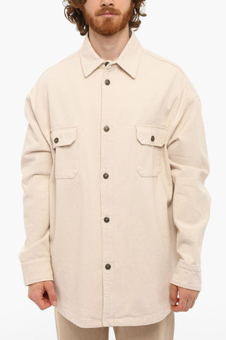 Overshirt In Jeans Con Chiusura A Bottoni