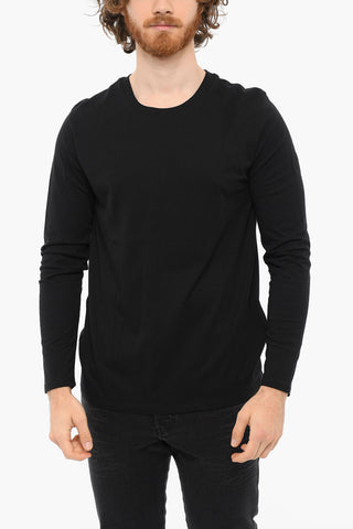 T-shirt A Maniche Lunghe Girocollo