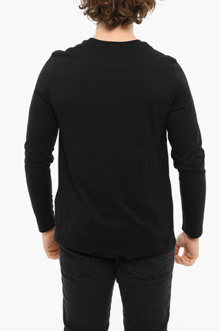 T-shirt A Maniche Lunghe Girocollo