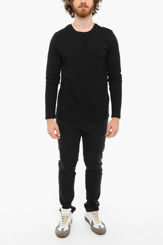 T-shirt A Maniche Lunghe Girocollo