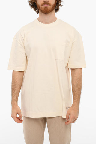 Crewneck UNDYED M Short Sleeved T-shirt With Breast Pocket