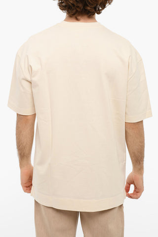 Crewneck UNDYED M Short Sleeved T-shirt With Breast Pocket