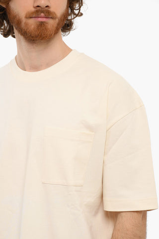 Crewneck UNDYED M Short Sleeved T-shirt With Breast Pocket