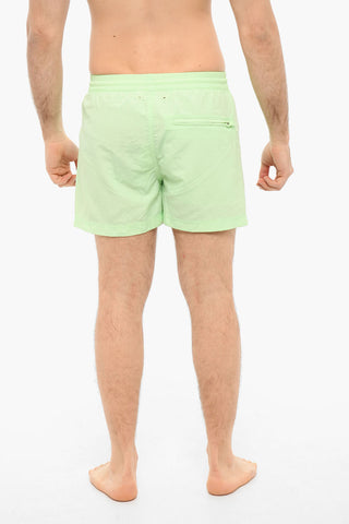 ADIDAS Logo print Swim Shorts With Drawstrings