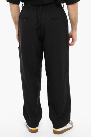 Logo Print Pants With Drawstrings