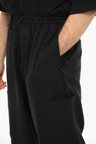 Logo Print Pants With Drawstrings