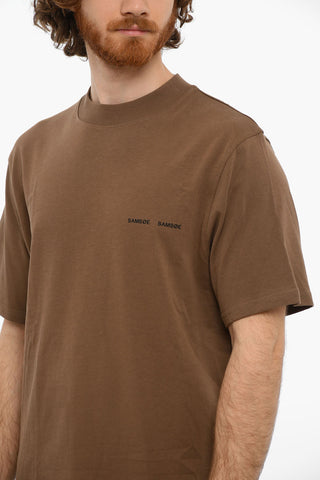 Crewneck NORSBRO Short Sleeved T-shirt With Logo Print
