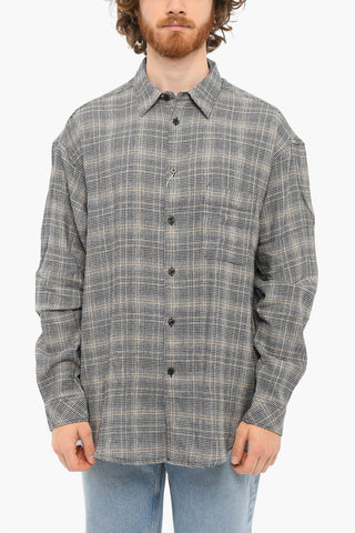 Checkered LUAN J Long Sleeved Shirt With Breast Pocket