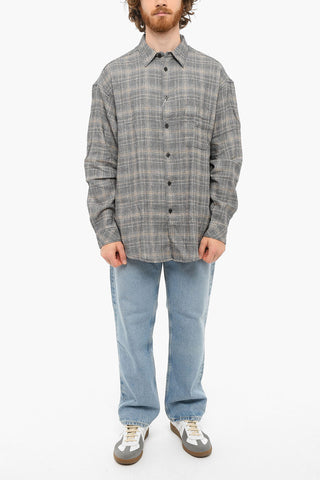 Checkered LUAN J Long Sleeved Shirt With Breast Pocket