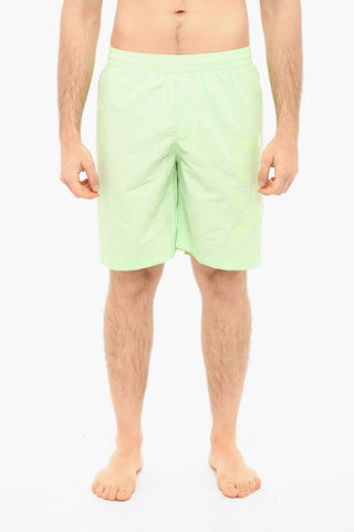 ADIDAS Costume Da Bagno Con Coulisse E Stampa Logo