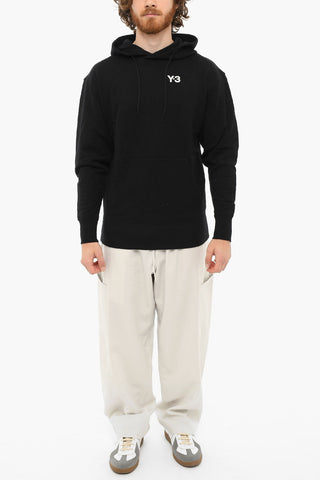 Embroidered Brushed Cotton Hoodie