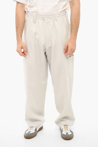 Logo Print Pants With Drawstrings