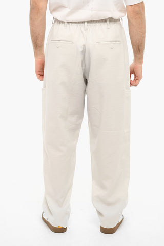 Logo Print Pants With Drawstrings
