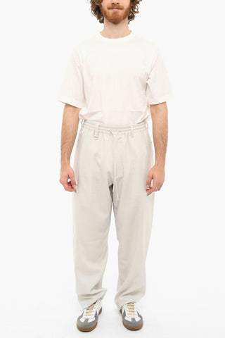 Logo Print Pants With Drawstrings