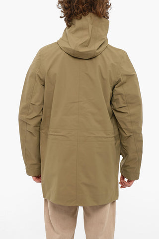 Hooded CASPER Coat With Waist Drawstring