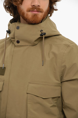 Hooded CASPER Coat With Waist Drawstring
